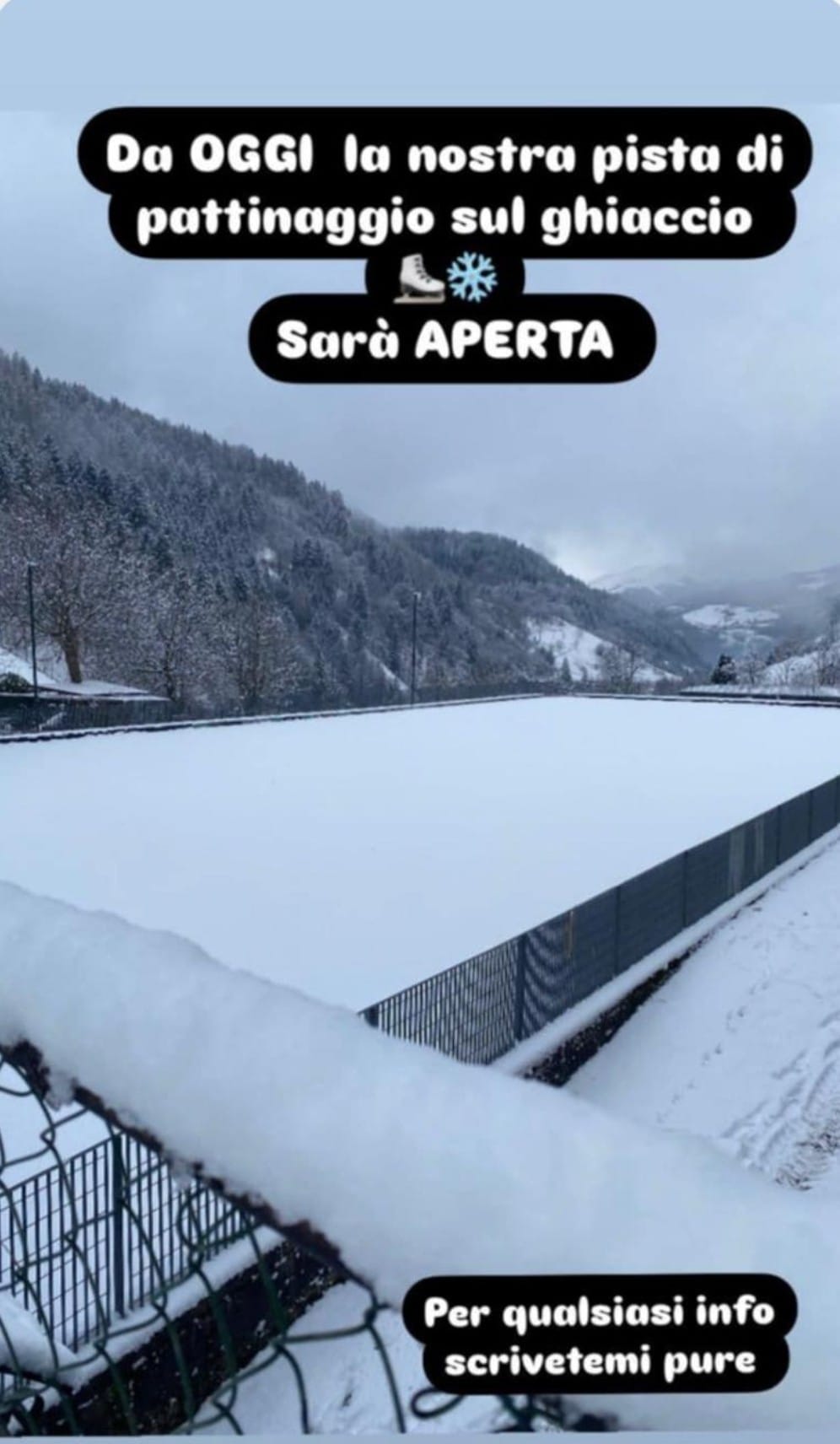 Pista di pattinaggio sul ghiaccio